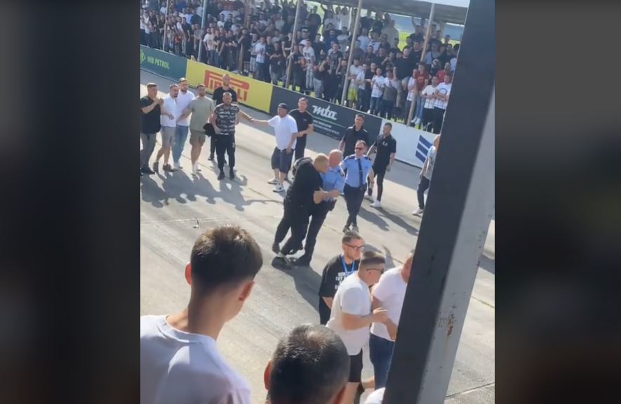 Përleshje mes disa personave në garën e djeshme të veturave në Sllatinë