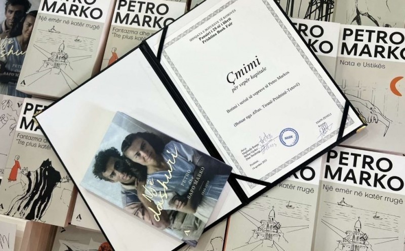 Albas fiton Çmimin për Vepër Kapitale në Prishtinë me kolanën e Petro Markos