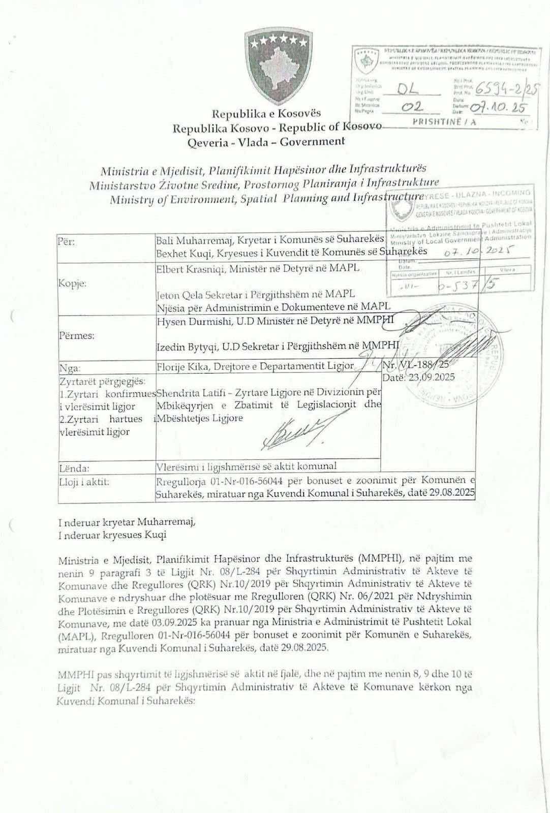 Ministria ia kthen rregulloren e bonus-zonimit Bali Muharremajt - Insajderi - 563049210 4335206773470085 9191171802472598531 n