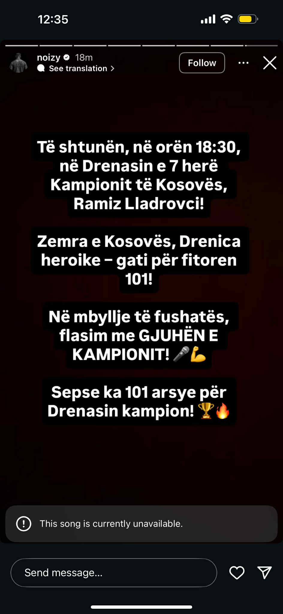 Noizy paralajmëron pjesëmarrjen në tubimin përmbyllës të Ramiz Lladrovcit në Drenas: Kampion me 101 arsye - Insajderi - a23c01e8 17f3 4c5c a6fe 873ee5dae75e